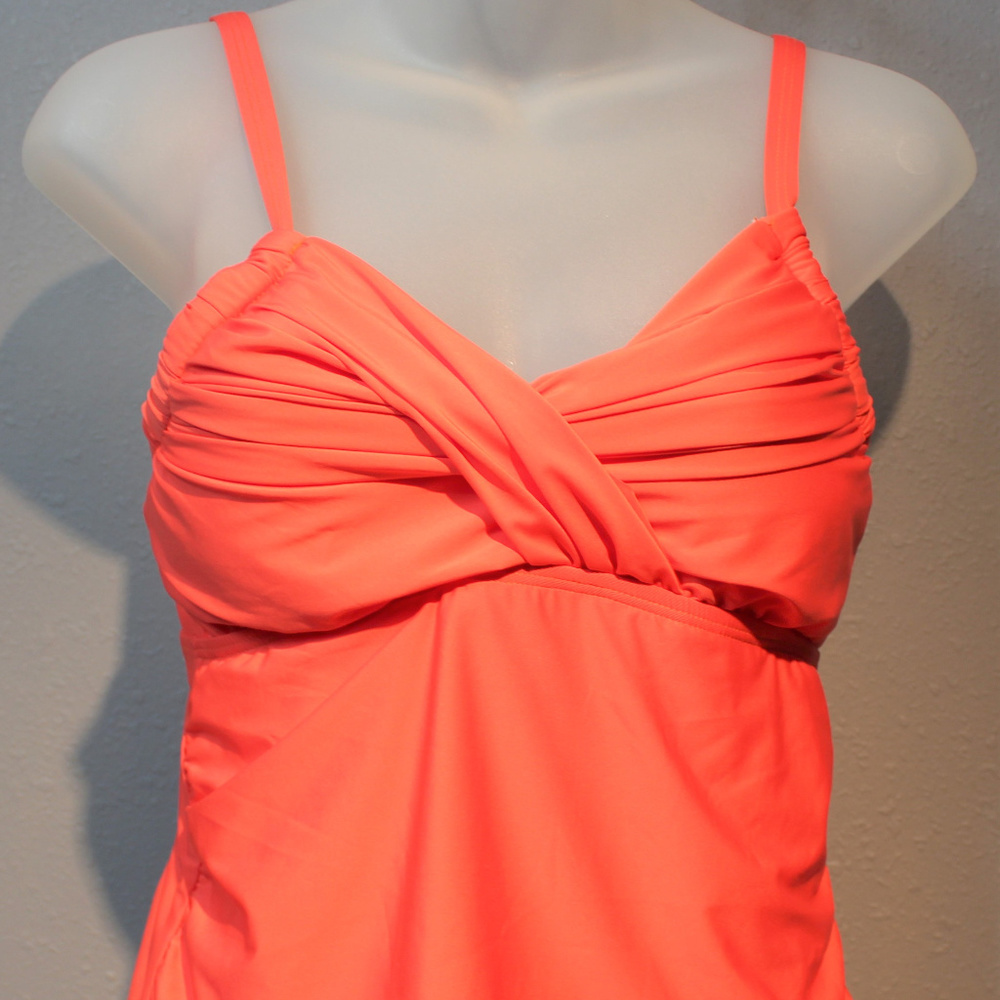 Antonio Melani Tankini Top Swimwear Red Glow Small